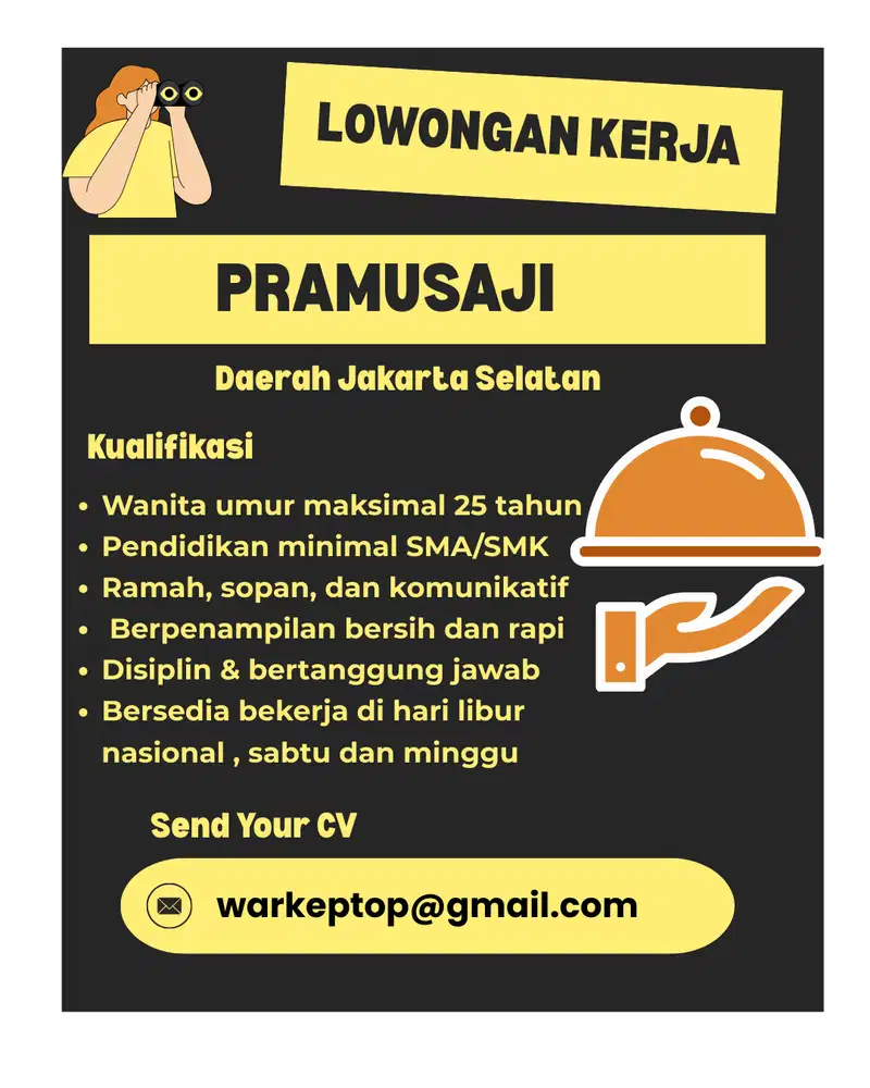 Lowongan Pramusaji