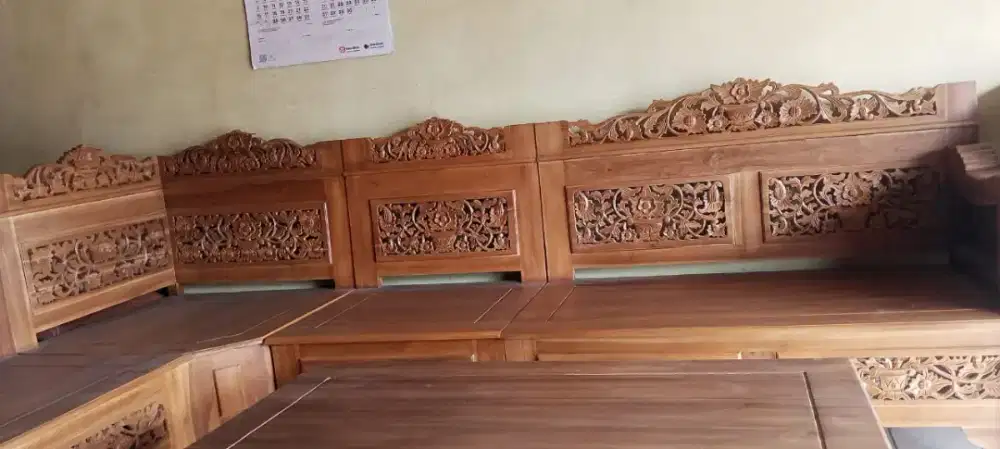 KURSI L - JATI JEPARA - NEGO HALUS