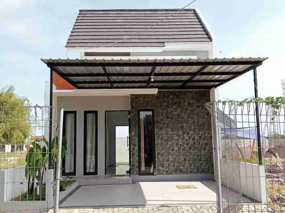 Dijual rumah baru minimalis di barat Gedangan dekat ke Aloha Bundaran Waru Pintu TOL dan Juanda