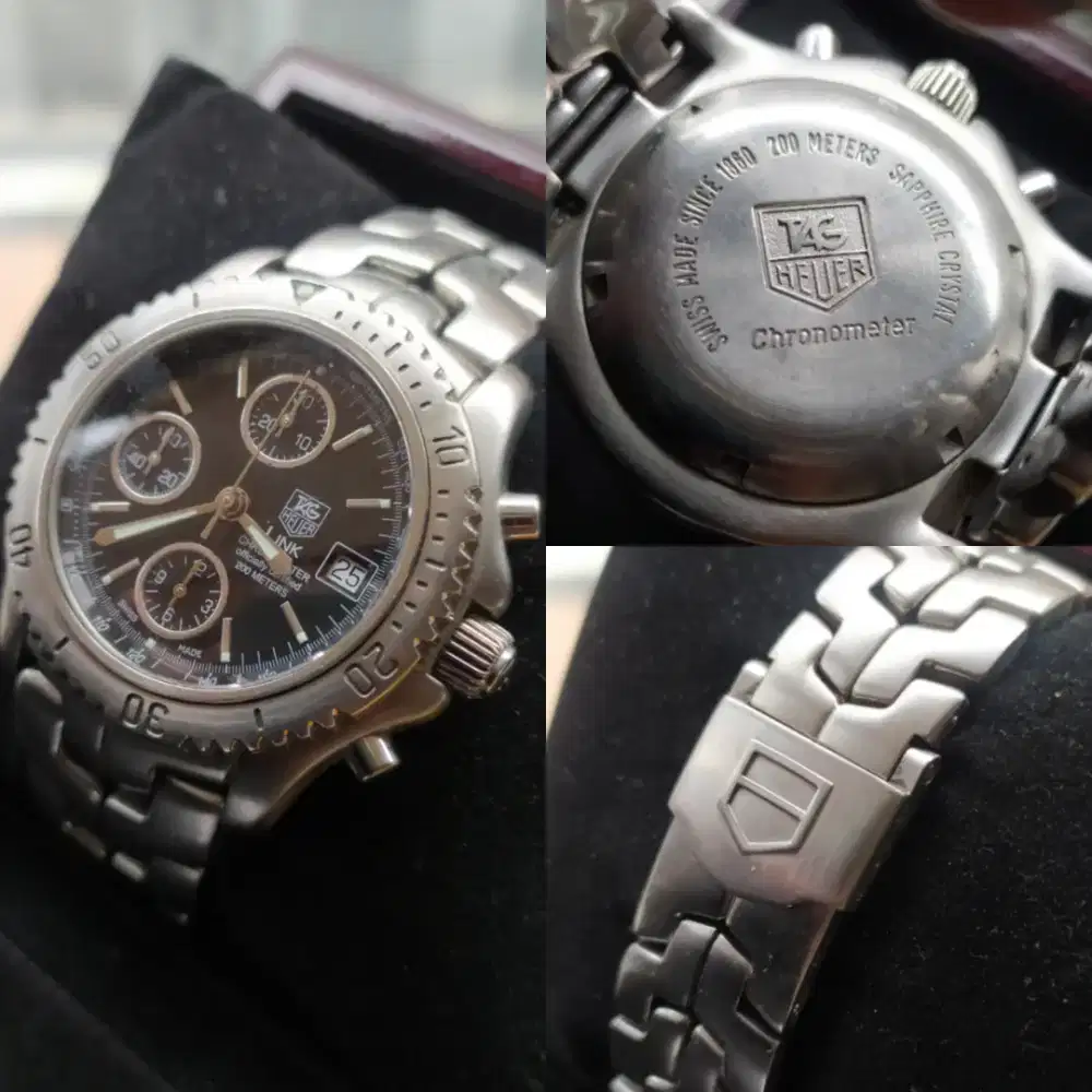 Jam Tangan Tag Heuer Link Chronometer Chronograph