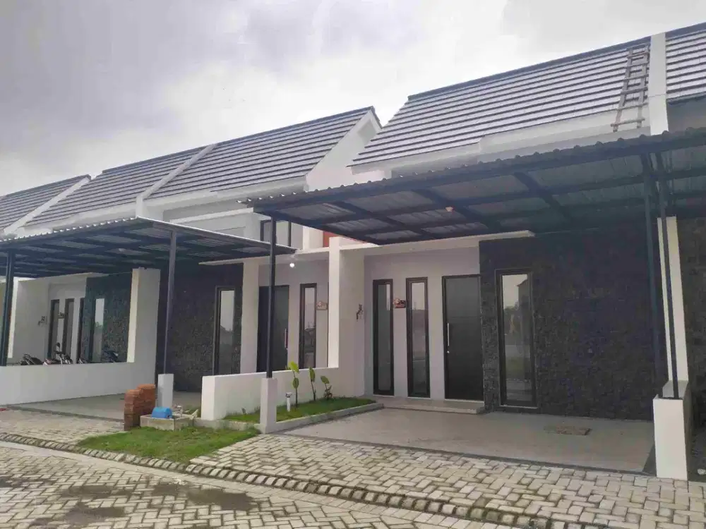 Dijual rumah baru minimalis di barat Gedangan dekat ke Aloha Bundaran Waru Pintu TOL dan Juanda