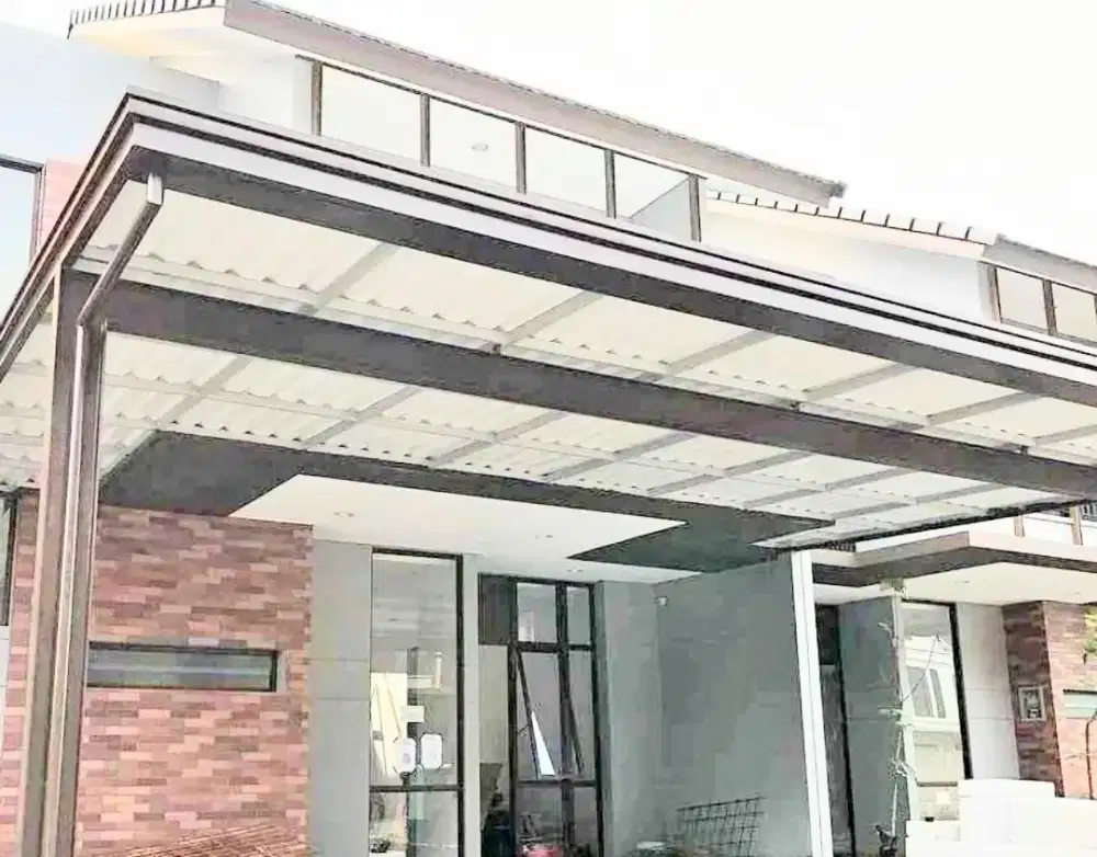 0023 kanopi atap upvc alderon twinwall double layer