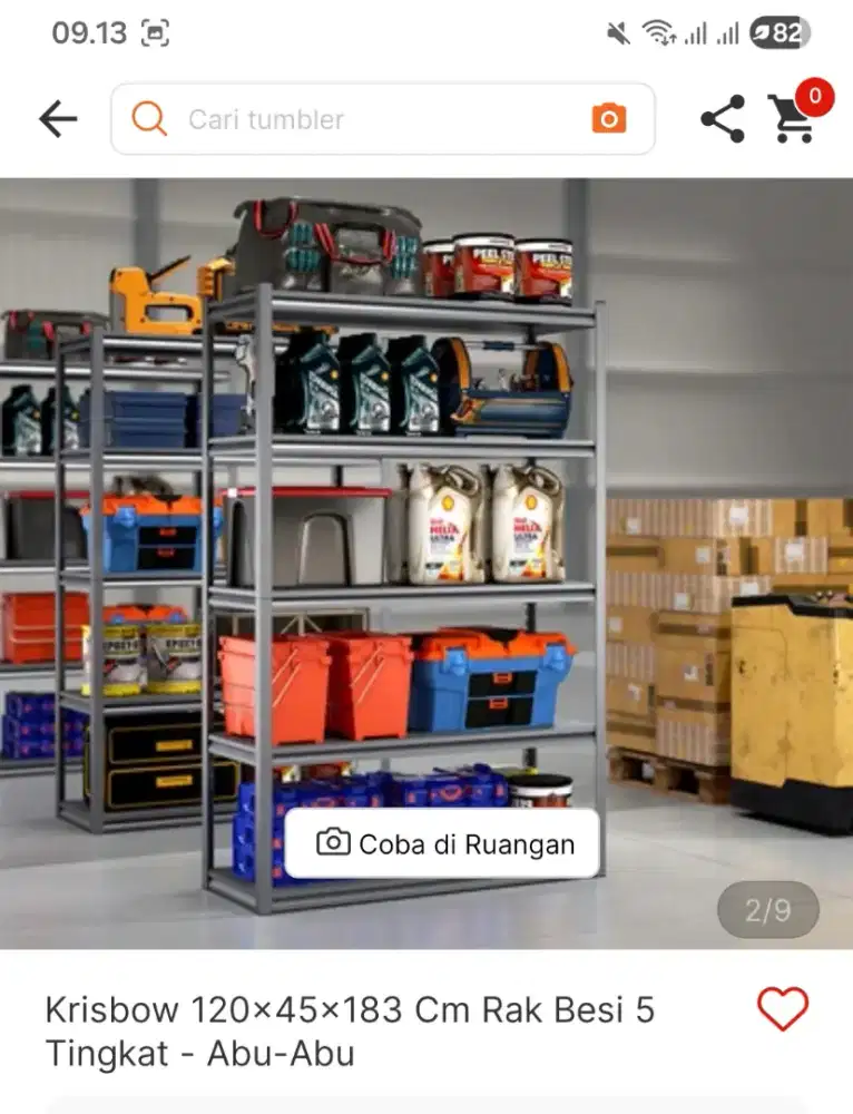 Rak piring besar shelcing steel krisbow