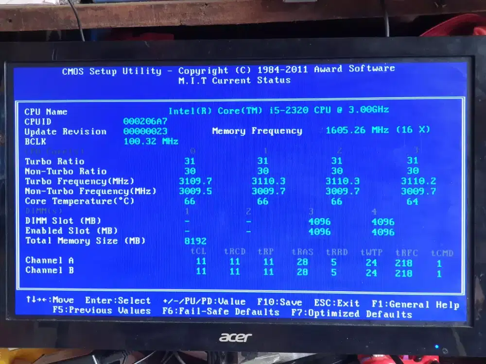 Computer cpu intel core i5 2320m 3.00ghz