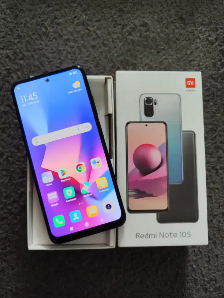 Redmi Note 10S 6/128 Mulus Fullset
