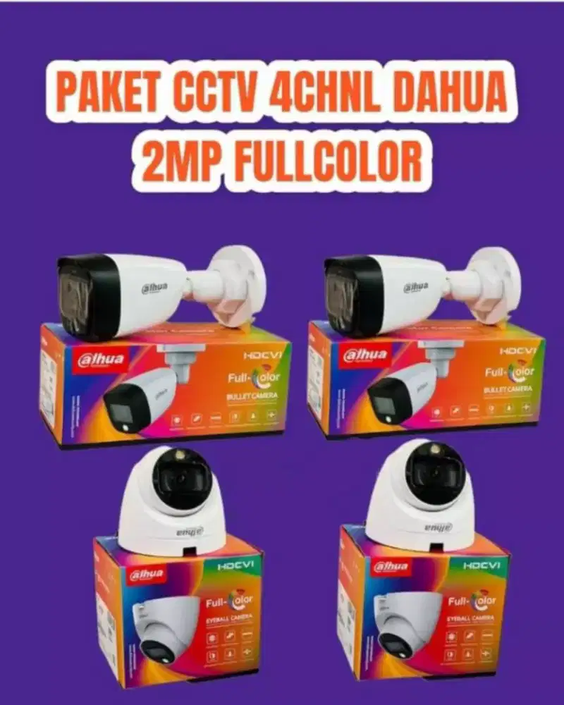 paket cctv dahua full color 2mp