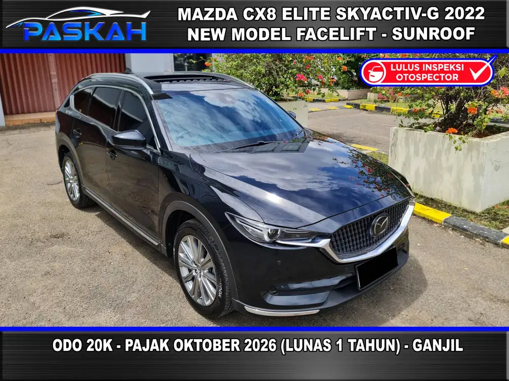 SUNROOF TAX=1TAHUN BUNGA=4.5% Mazda CX8 Elite 2022 CX 8 ELITE 2022