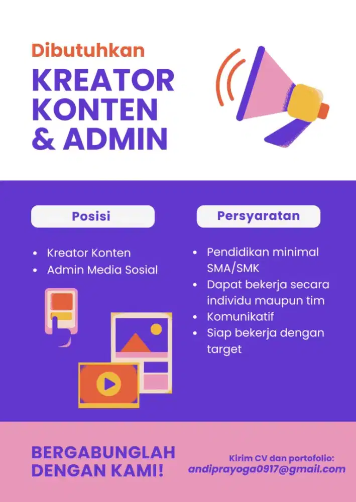 Admin social media & kreator konten