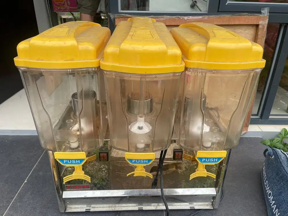 JUICE DISPENSER 3 BOWL UNTUK CAFE/RESTO