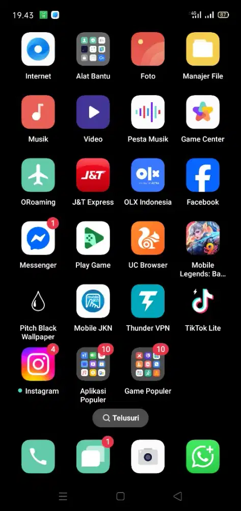 Oppo F7 siap pakai ram 4/64