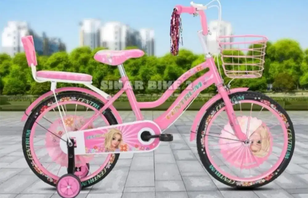 Sepeda anak perempuan ukuran 18