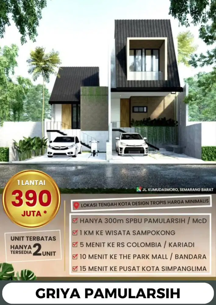 Rumah manyaran bongsari dekat Rs kariadi Colombia Bandara