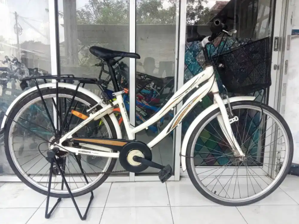 Sepeda mini keranjang dewasa alloy