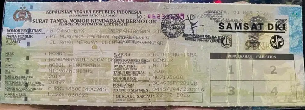 Honda HR-V 2016 Bensin