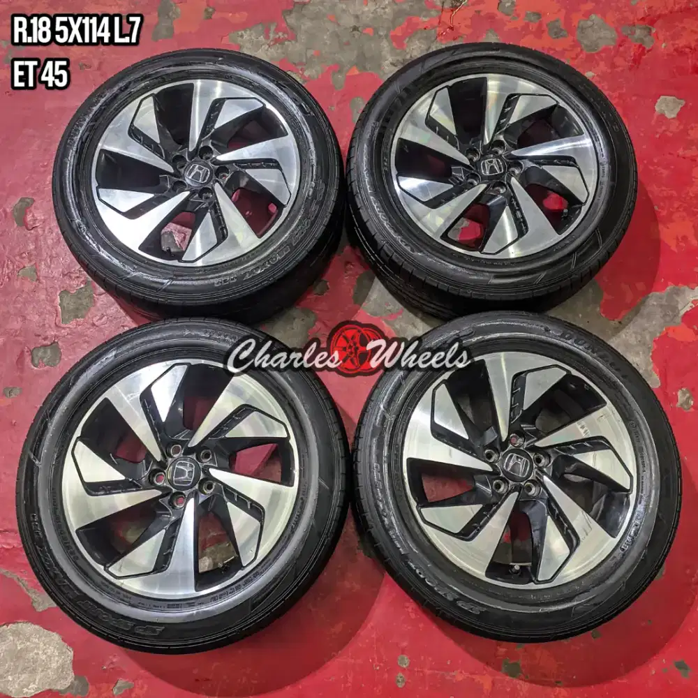 Jual velg + ban oem crv r18 5x114,3 crv hrv accord civic dll