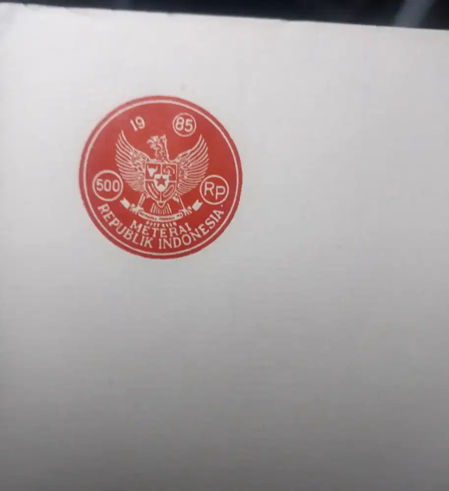 Kertas segel tahun 1984 ,1985 dan 1997