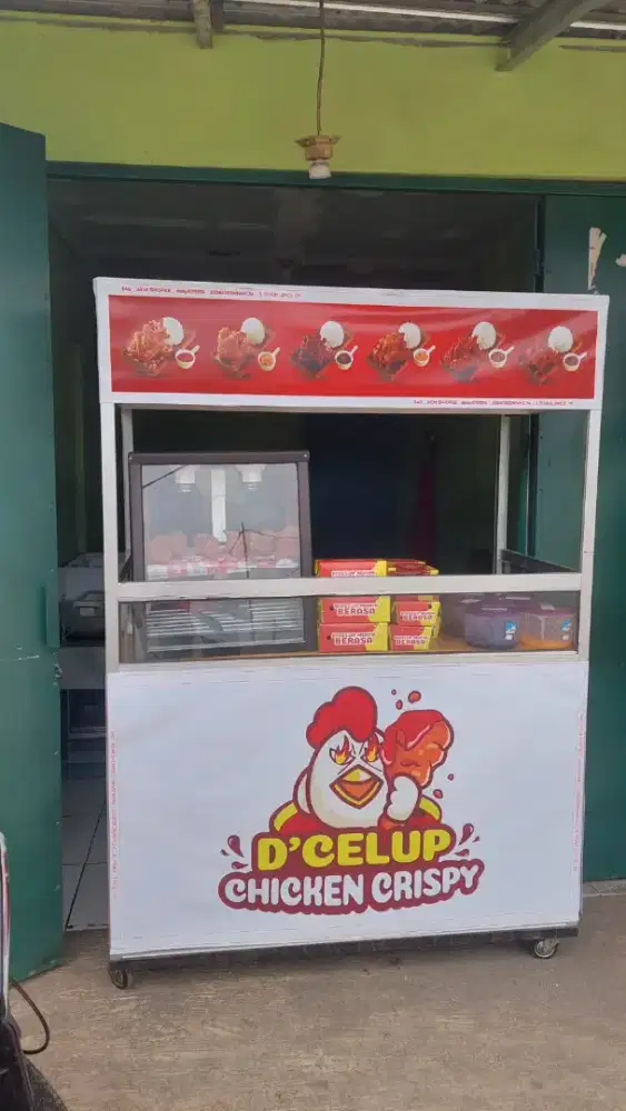 Di Jual Etalase+Gerobak