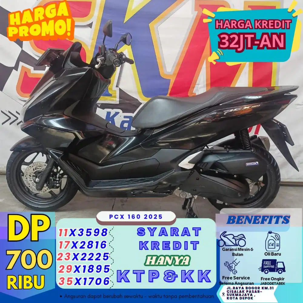 (proses KTP&KK DP 700) PCX 2025 cash credt