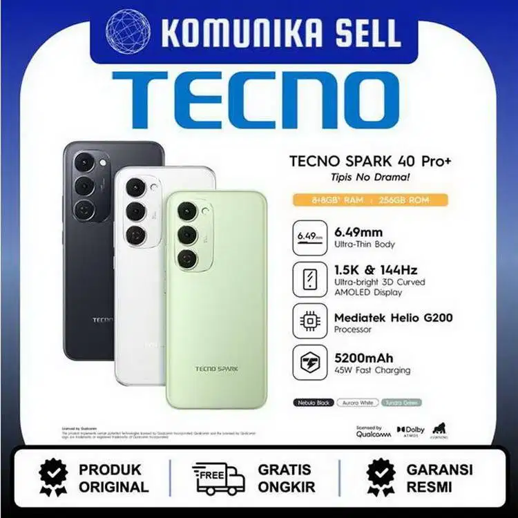Tecno Spark 40 Pro Plus - 8GB/128GB