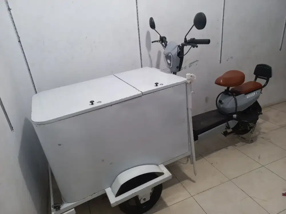 Jual gerobak sepeda listrik merek GODA