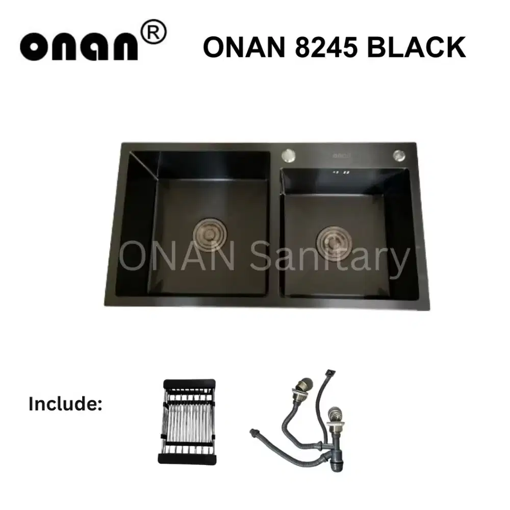 Kitchen Sink Onan 8245 Stainless Steel - Black