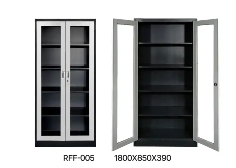 lemari arsip pintu kaca