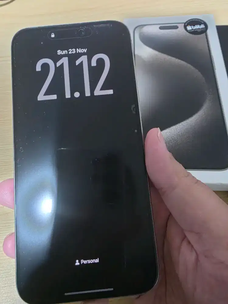 Iphone 15 ProMax 256 GB Natural Titanium Ex-BliBli