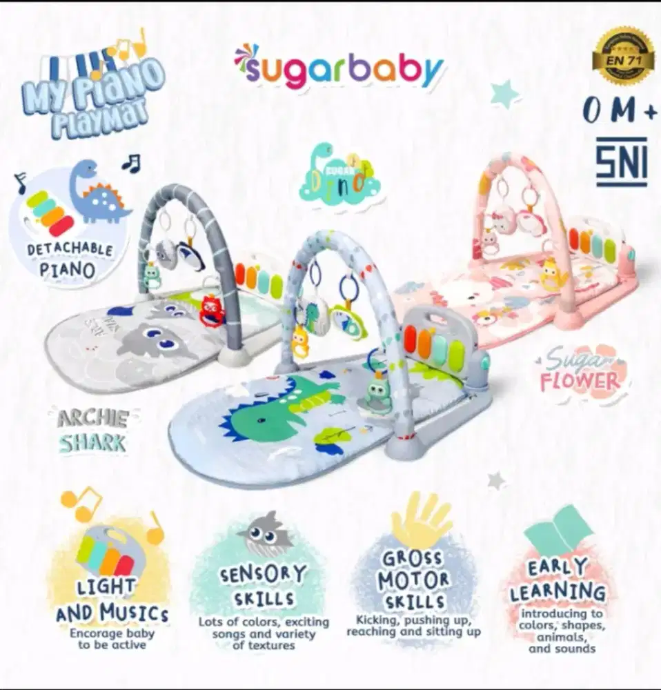 My piano playmat baby gym