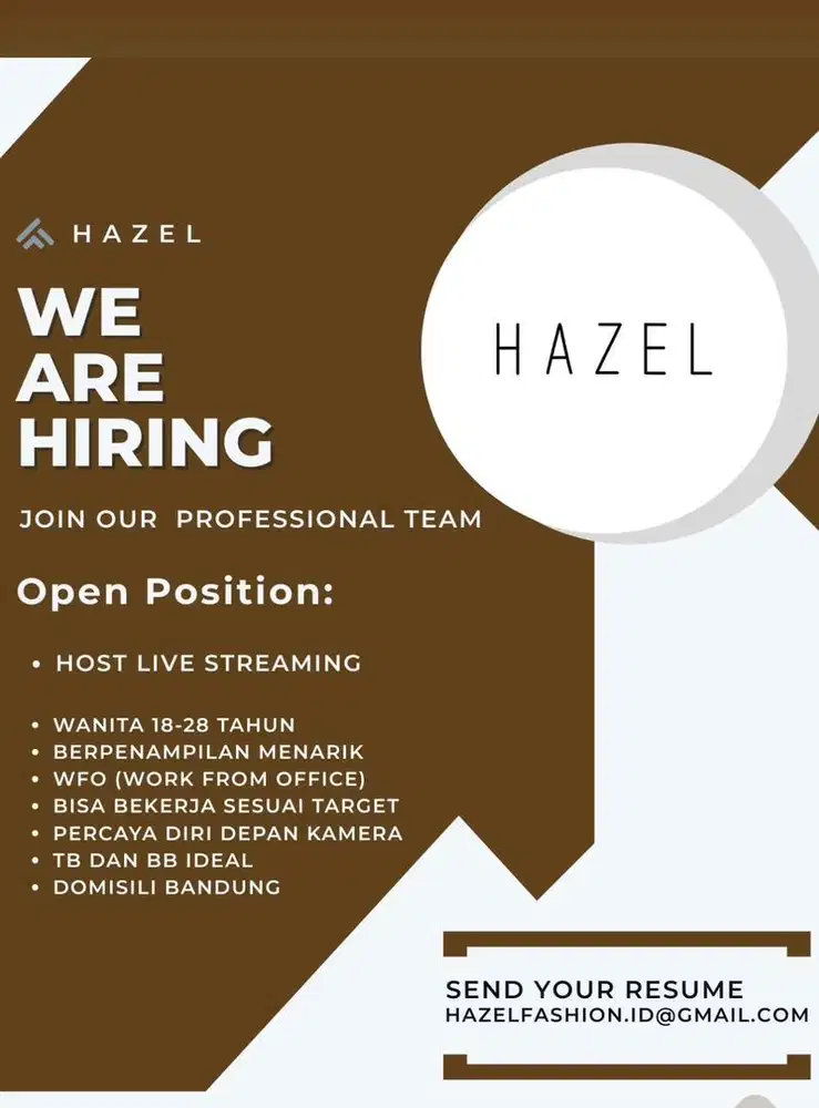 Lowongan Host Live Streaming