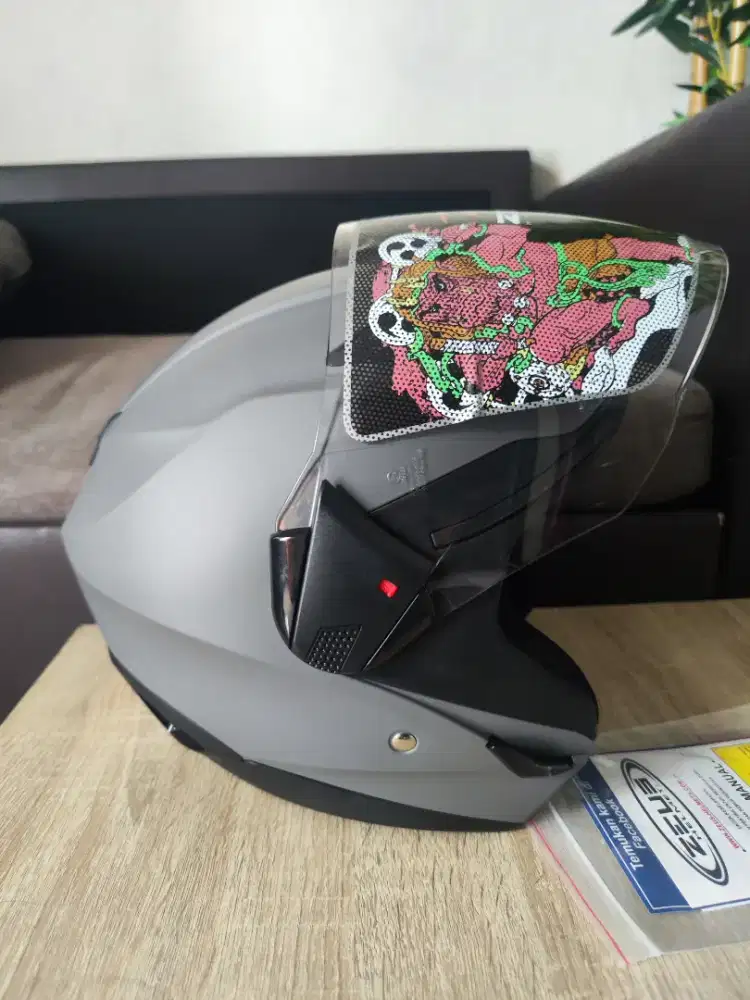 Helm Half Face Zeus 611 Grey Doff