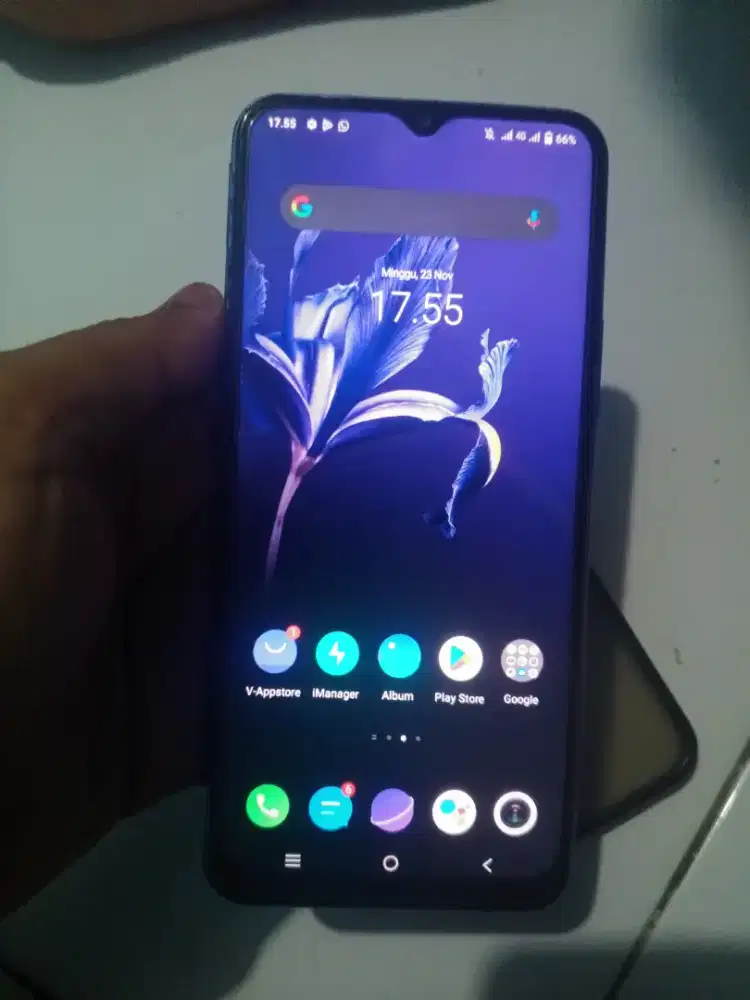 Vivo Y20 ram 4/64 normal siap pakai pemakaian hp charger