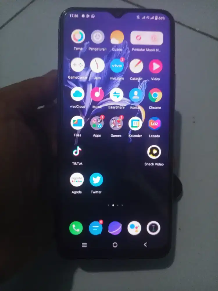 Vivo Y20 ram 4/64 normal batre awet siap pakai hp charger