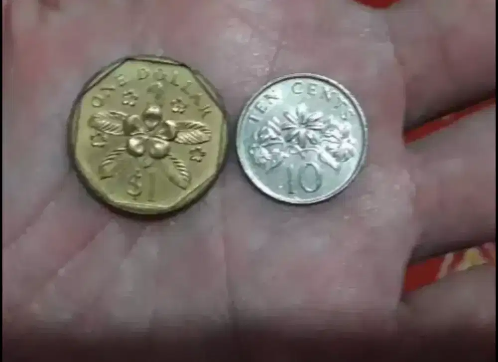 Uang Koin Logam Singapore Gratis 1