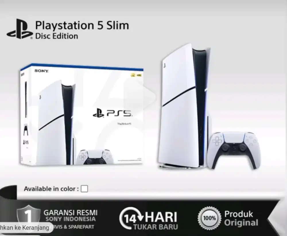 Playstation 5 slim disk New BNIB GARANSI RESMI SONY INDONESIA