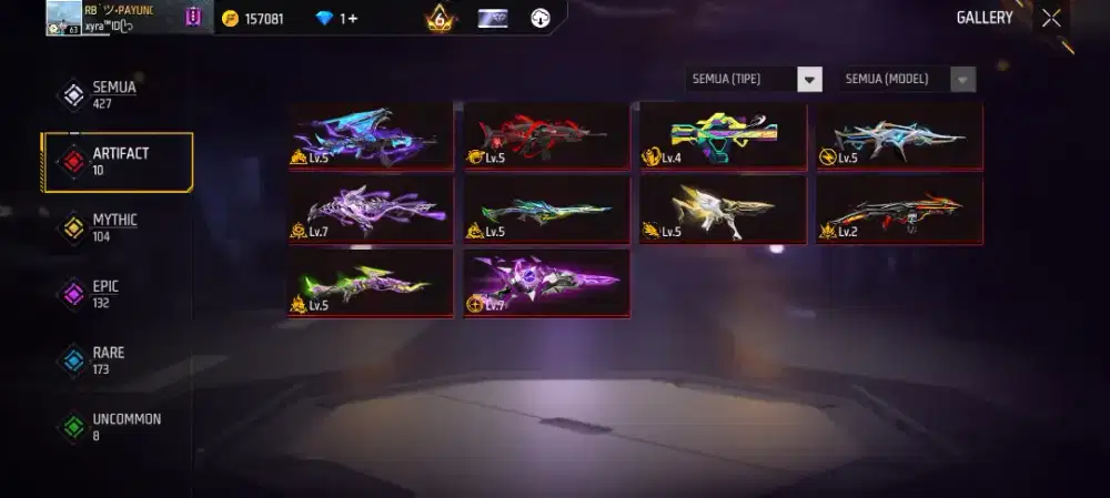 Jual akun ff cepat yang mau cet