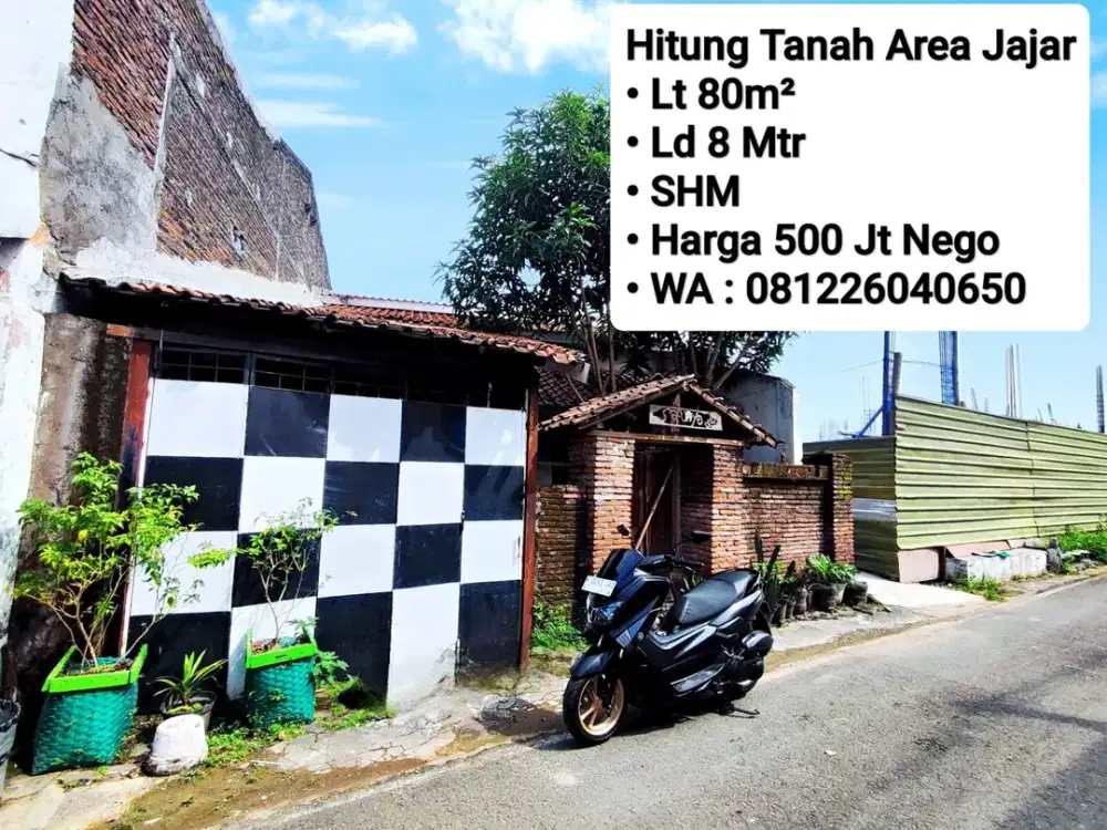 Jual Rumah Lama Hitung Tanah Area Jajar Dekat Manahan