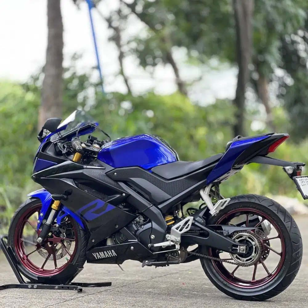 YAMAHA R15 V3 BLUE RACE 2019 KM RENDAH SIAP GASPOL