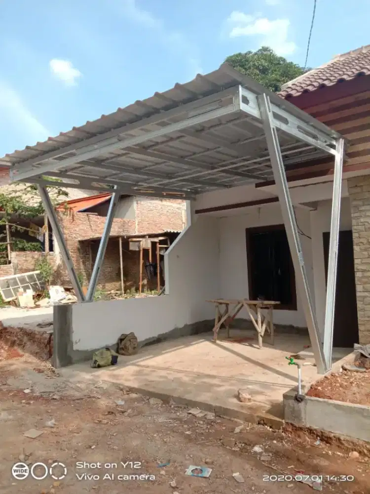 Terima pasang kanopi baja ringan