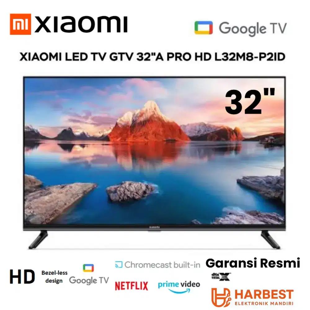 XIAOMI TV 32 Inch A PRO Google TV Digital Dolby 32M-8ID Neflix HD SLIM