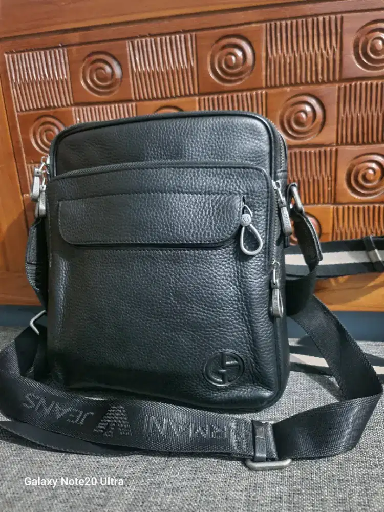 Super super istimewa Tas Arma** Jeans original kulit asli, zipper AJ