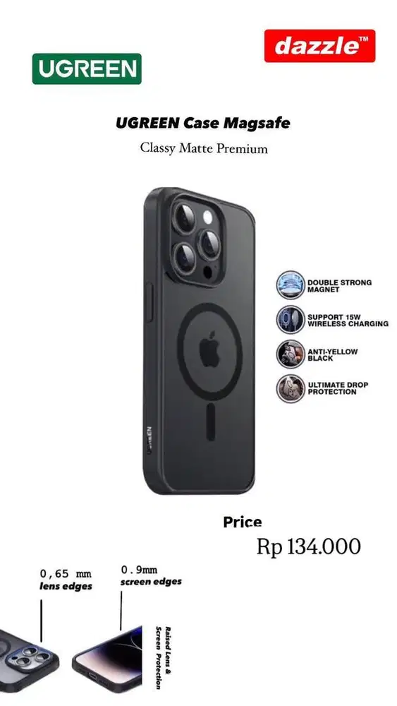 Case iphone classy matte ugreen