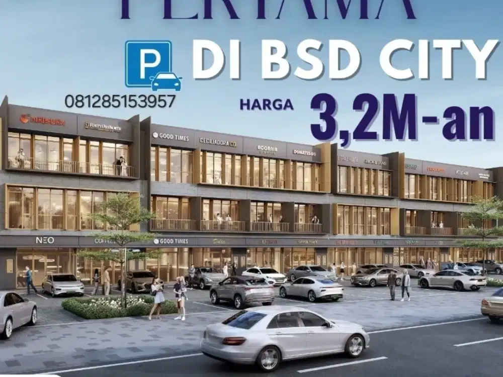 Ruko terbaru bsd city paling hits hadap boulevard THE EXQUIS DP KPR 10% DISUBSIDI!