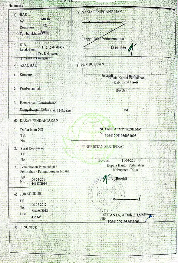 Jual tanah pinggir jalan raya utama