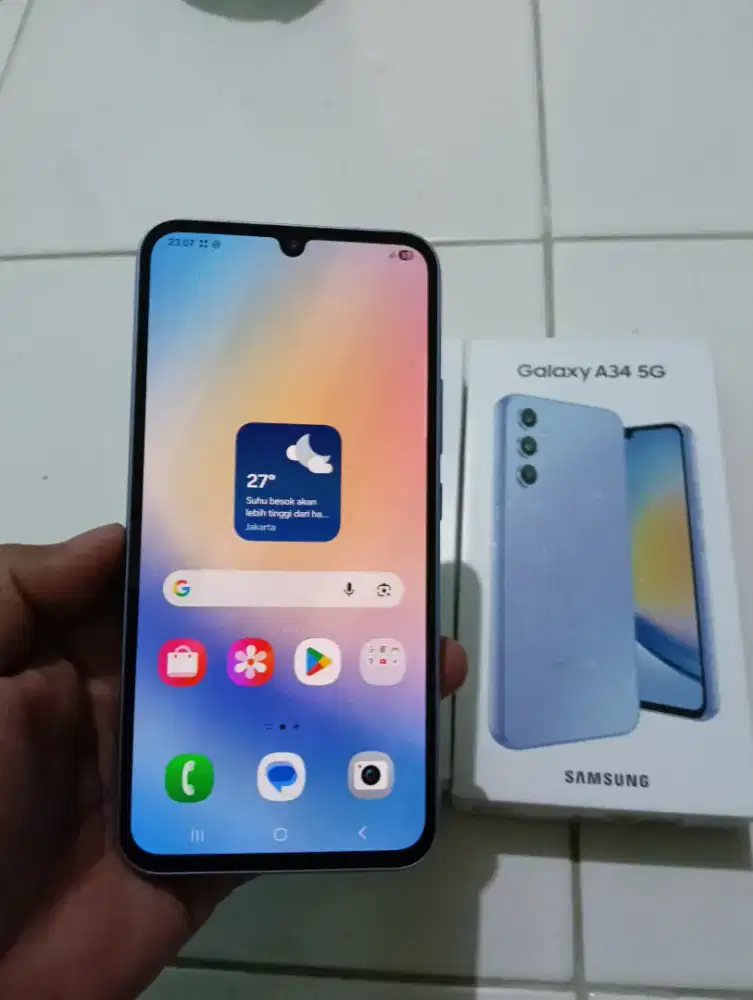 Samsung a34 5g ram 8/128gb fullset ori