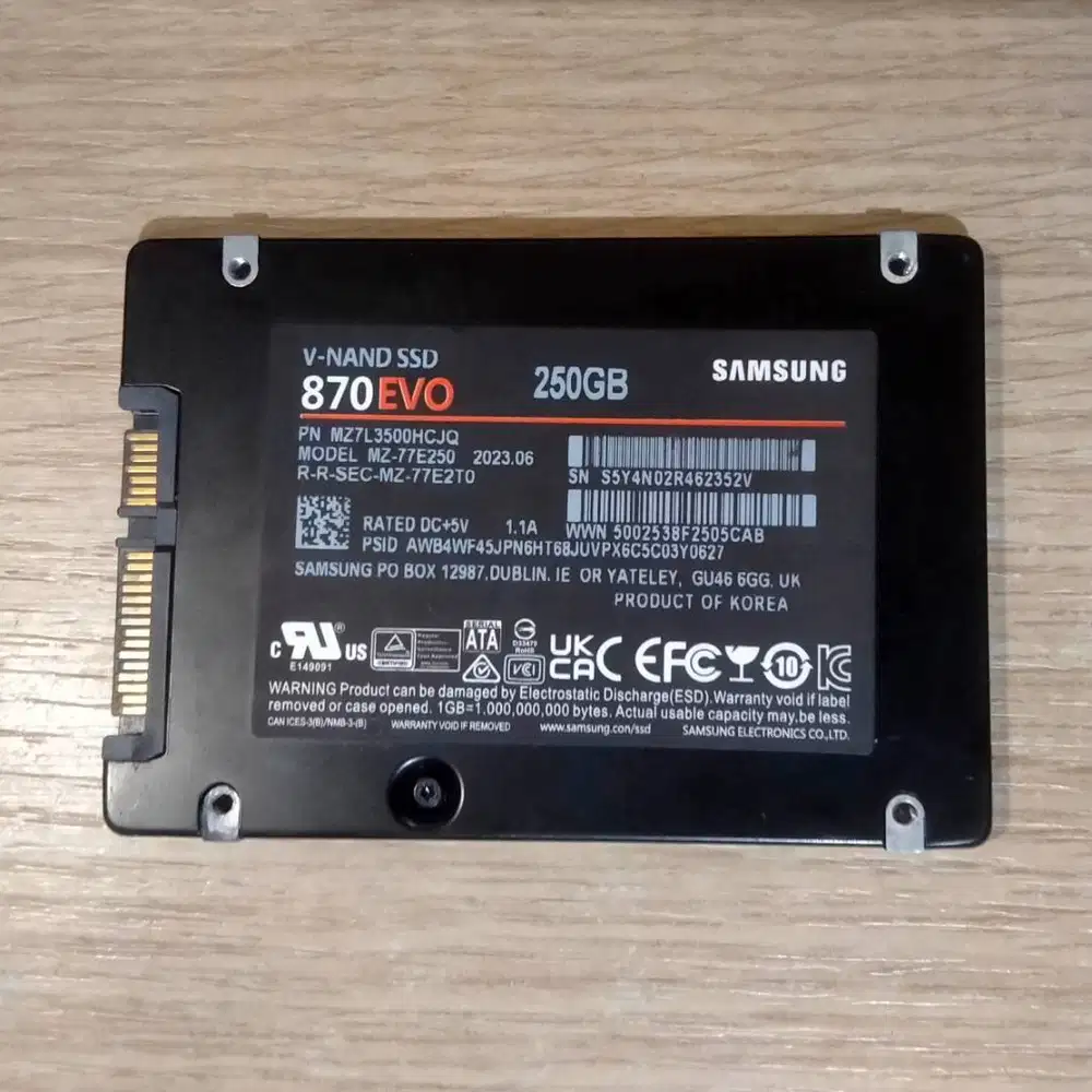 SSD 250GB 870 EVO SAMSUNG