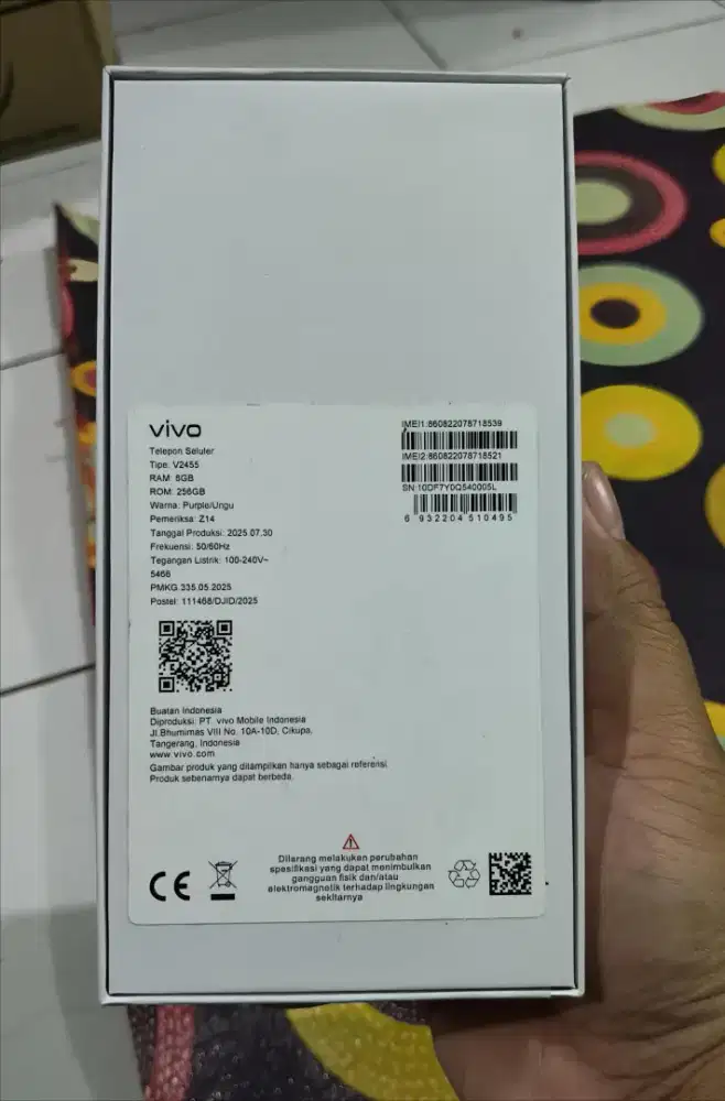 Hp Vivo y400, bru beli 20 hari yg lalu. Mksh bnyk