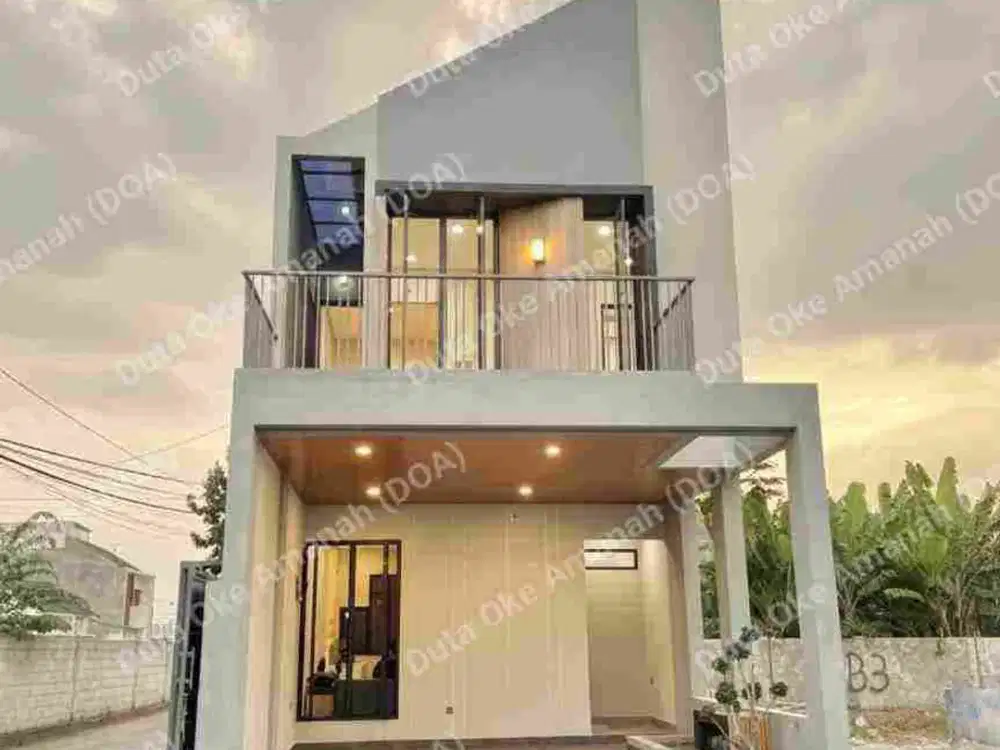 Rumah Furnished KPR DP 0 Akses 5 Menit Ke Gerbang Tol Limo