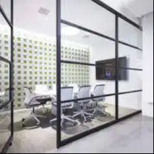 Pasang Sekat Kantor Pakai Kusen Alumunium - Aluminum - Gypsum Kaca WPC