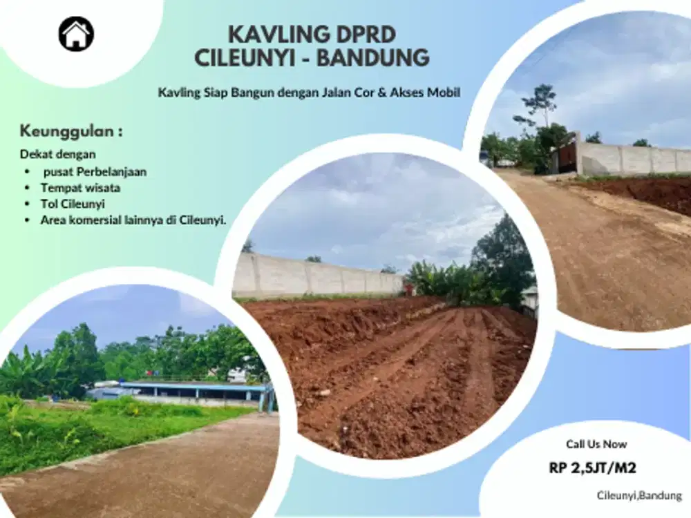 Rp 2.5 Juta/m² HANYA TERSISA 1 UNIT! Ambil Kavling A2 Cileunyi Sebelum Harga Naik!
