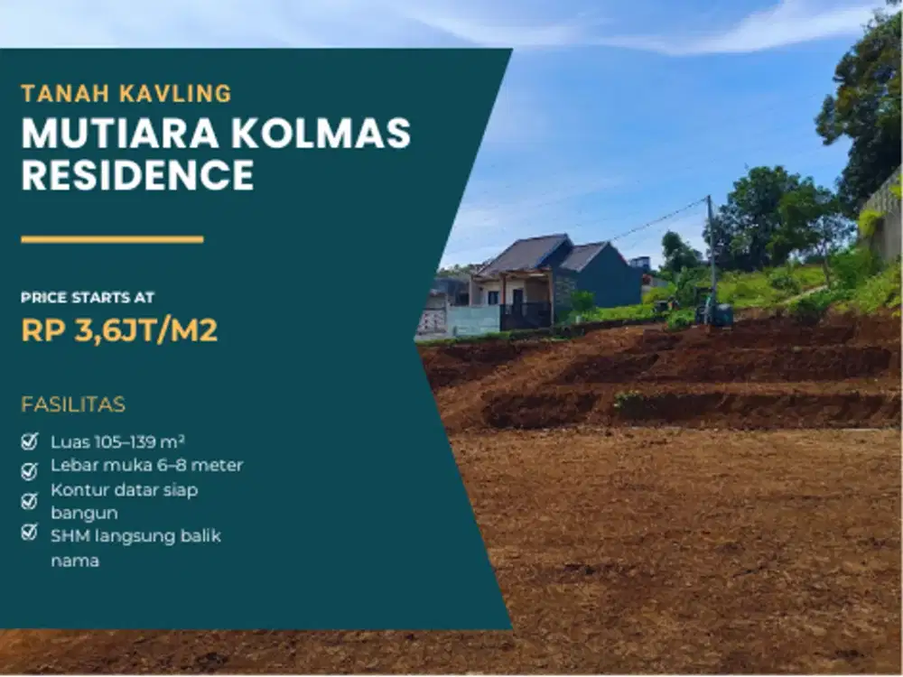 Kavling SHM yang Naik Kelas! Kolmas: Beli Harga Tanah, Nikmati Fasilitas View Hotel Bintang 5